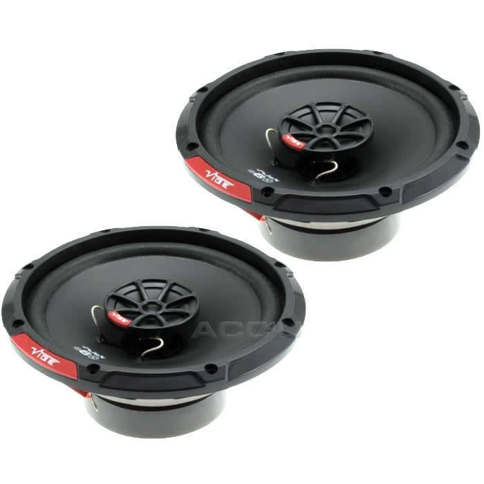 Vibe SLICK6 V7 Slick Series 2 6 6.5" inch 480w Car Door Shelf Coaxial Speakers Set