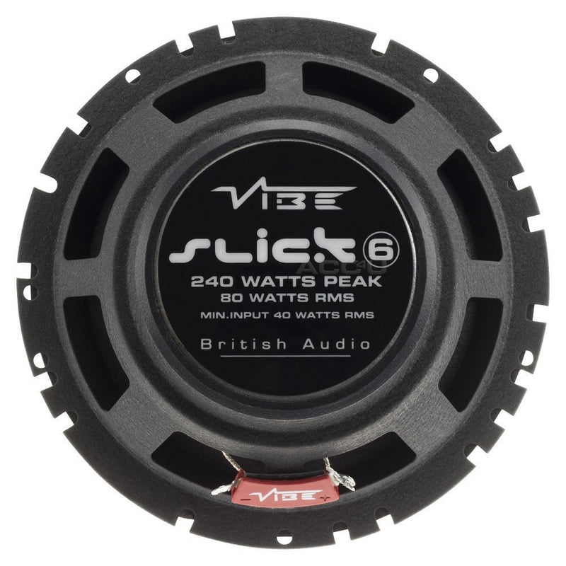 Vibe SLICK6 V7 Slick Series 2 6 6.5" inch 480w Car Door Shelf Coaxial Speakers Set