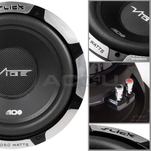 Vibe Audio SLICK10-V3 Slick S10 V3 10" inch 1050w Car Bass Sub Subwoofer