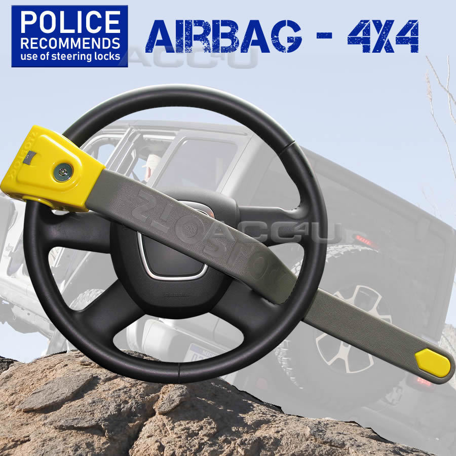 Stoplock Car Van 4x4 & AIRBAG Compatible Anti Theft High Security Steering Wheel Lock