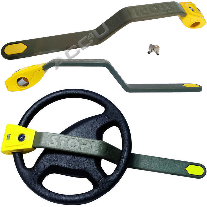 Stoplock Car Van 4x4 & AIRBAG Compatible Anti Theft High Security Steering Wheel Lock