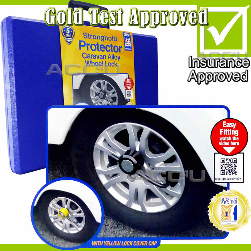 Stronghold Protector SH5432 Caravan Insurance Approved Security Wheel Clamp Lock