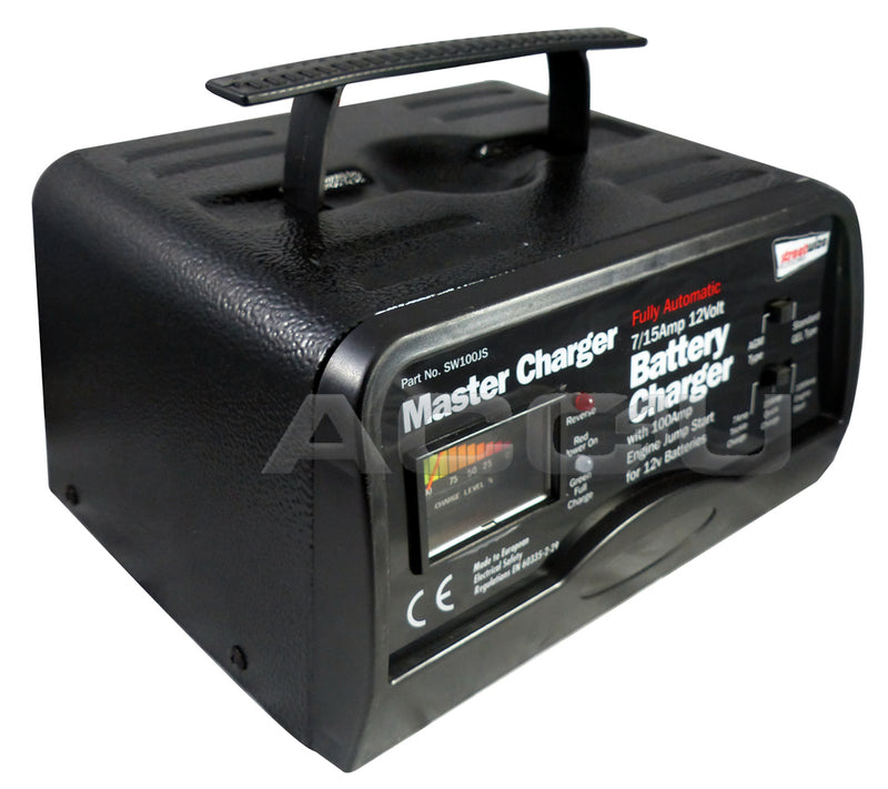 12v 7/15A Automatic Car Van Leisure Battery Charger With 100A Engine Jump Start Starter