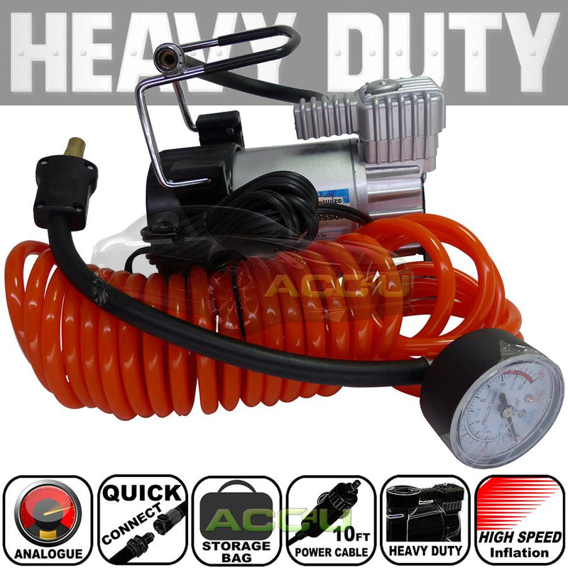 12v 150 PSI 5m Air Hose Heavy Duty Car Tyre Air Compressor Inflator Pump SWAC14