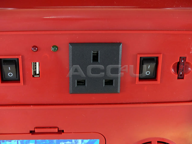 12v 900A Portable Car Battery Jump Starter Air Compressor Inverter Power Pack Station