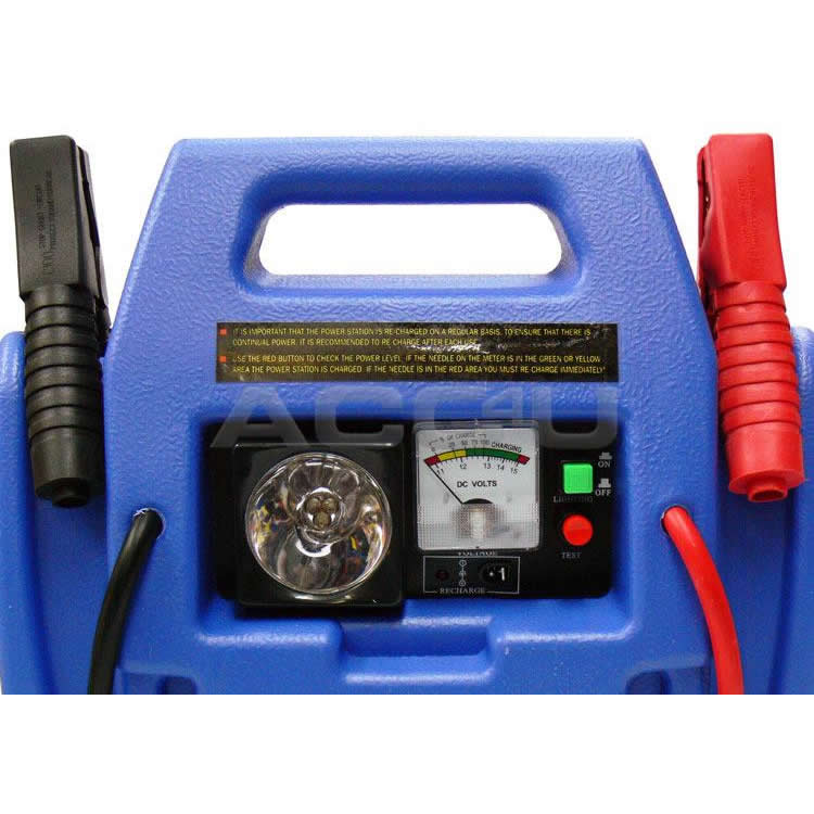 12v 2500cc Engine Portable Car Battery Jump Starter Air Compressor Power Pack