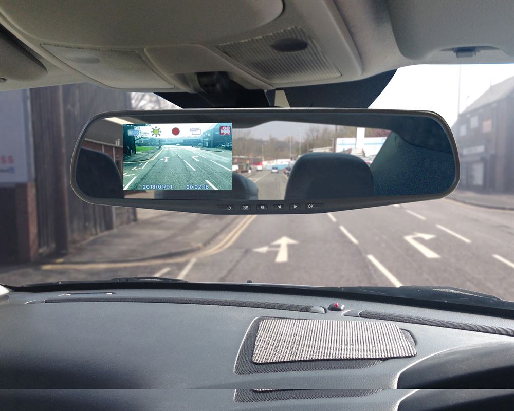 In Car Interior Rear View Mirror Mount HD Dash Cam Camera Video Journey Recorder