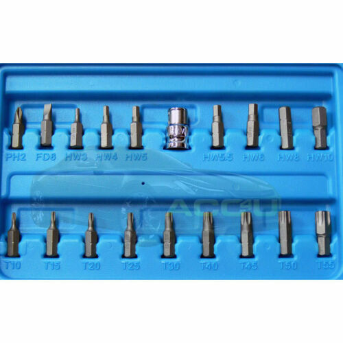 36 Pcs Professional 3/8" inch Drive CRV Bit & Socket Torx Ratchet Tool Set Case +Caps