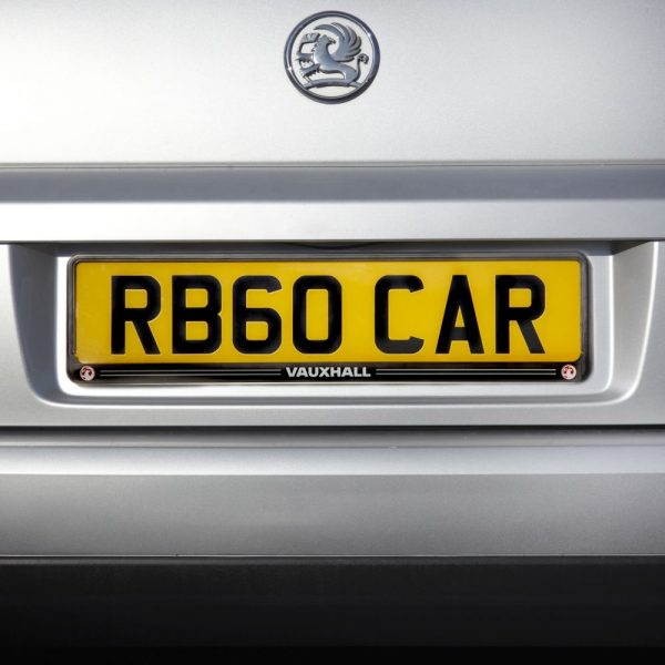 Richbrook Vauxhall Official Licensed Car Black ABS Number Plate Surround Frame Holder