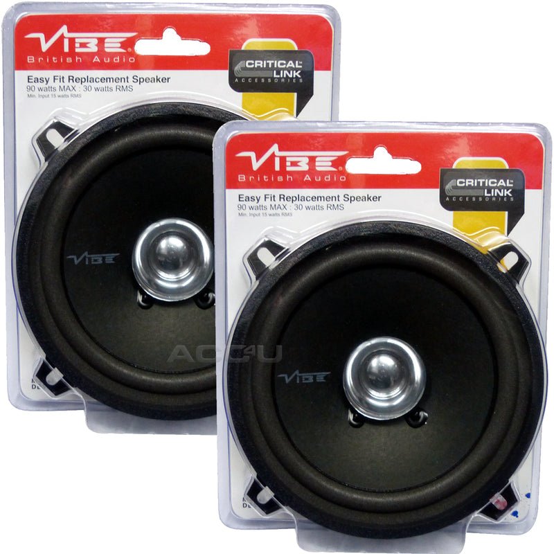 Vibe DB5 High Performance 5.25" inch Car Door Dashboard Coaxial Replacement Speakers Set
