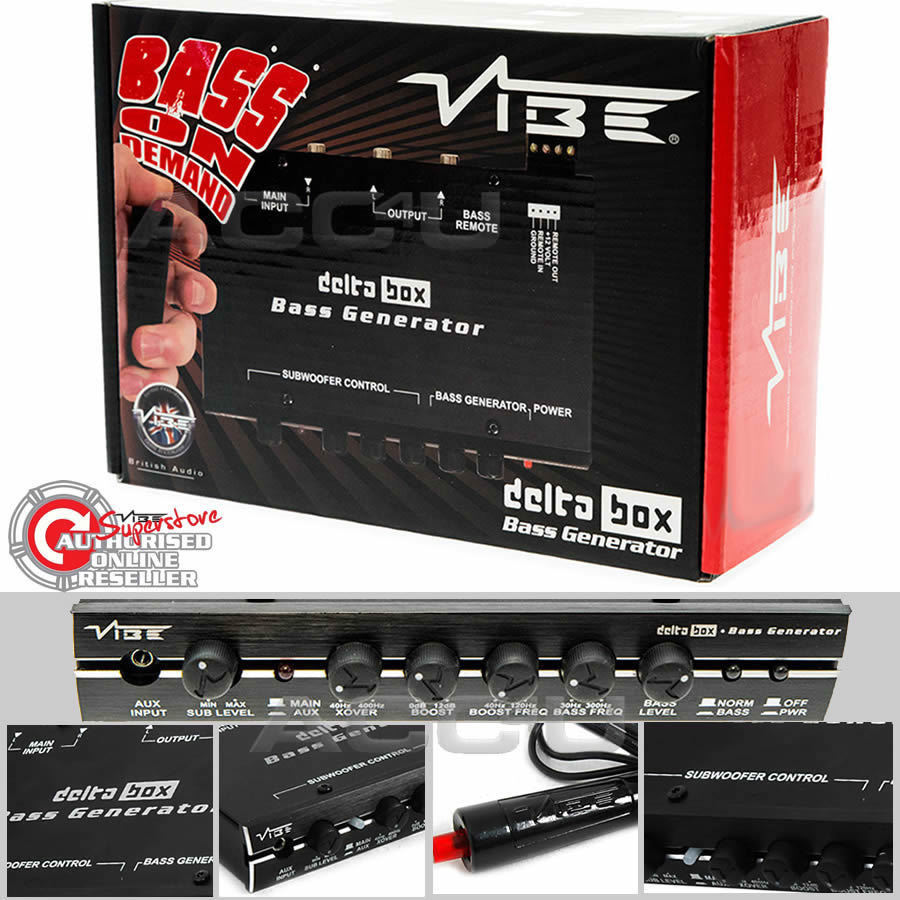 Vibe Audio Delta Box 12v Car Sound System iPod iPhone MP3 Aux In Bass Generator