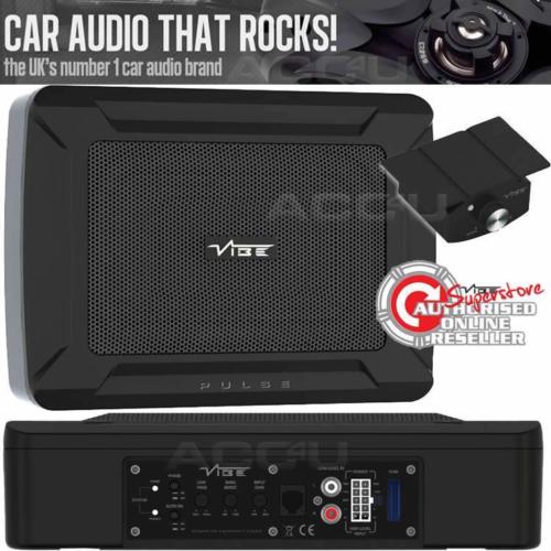 Vibe PULSE C8 Car Underseat Slim Active Amplified Subwoofer Sub Bass Box Enclosure