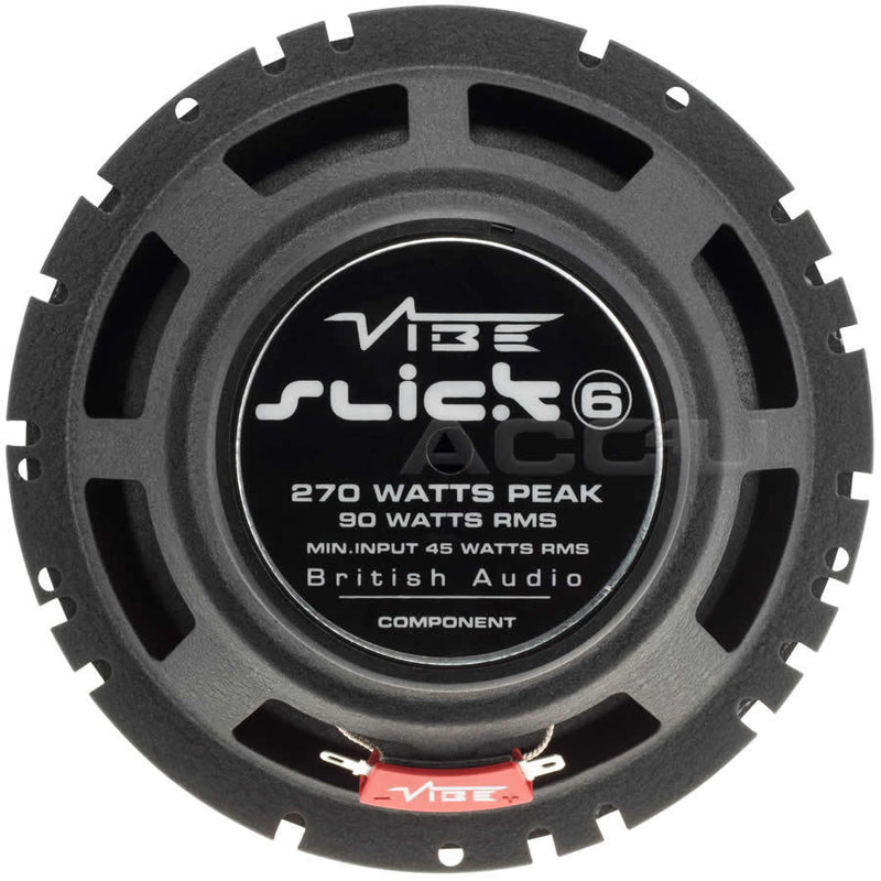 Vibe SLICK6C V7 Slick 6C 6 Comp 6.5" inch 540w Car Door Component Speakers System Set