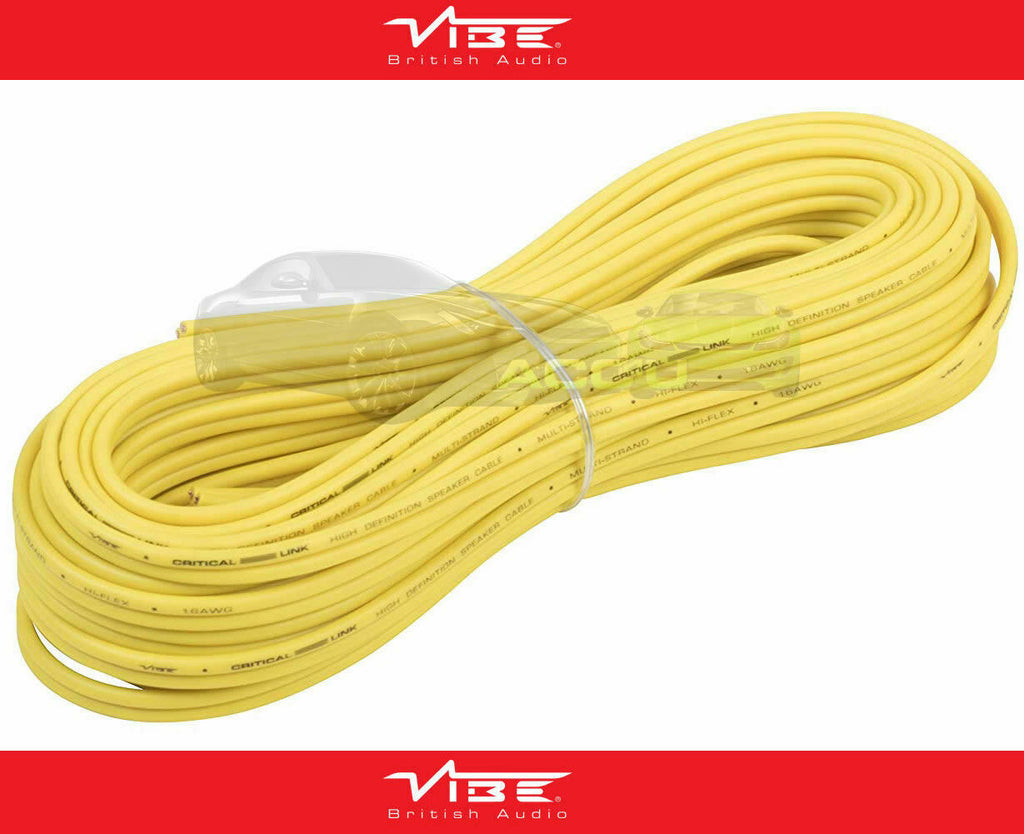 Vibe Audio Critical Link 10 Meter 16AWG 16 Gauge High Definition Speaker Wire Cable